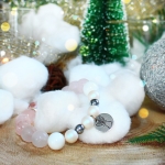 Дамска гривна с камъни и стоманена висулка - Angel Wings