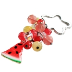 Дамски Ключодържател с естествени камъни "Watermelon Lover"