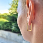 Дамски обеци Golden Fine Lines