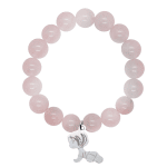 Emma - Гривна от естествени камъни - Розов Кварц