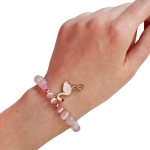 Flamingo Mood - Дамска гривна с камъни