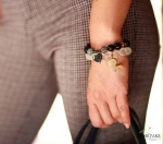 Give Me My Coffee - Дамска гривна с камъни