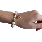 Гривна от естествени камъни - Gingerbread Man ????