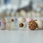 Гривна от естествени камъни - Gingerbread Man ????