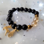 Гривна от естествени камъни - Silent Night ????