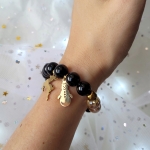 Гривна от естествени камъни - Silent Night ????