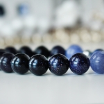 Гривна от полускъпоценни камъни - Silent Night ❄️