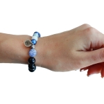 Гривна от полускъпоценни камъни - Silent Night ❄️