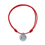 Гривна с буква - Червен конец с буква