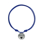 Гривна с буква и надпис "Обичам те ♥"