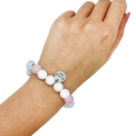 Гривна с камъни и надпис "Най-добрата майка"