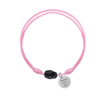 Гривна с надпис и кристал Сваровски