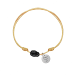 Гривна с надпис и кристал Сваровски