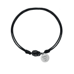 Гривна с надпис и кристал Сваровски