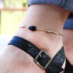 Гривна за крак "Jet Scarab"