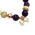 Гривни от естествени камъни - Amethyst - подарък за учителка