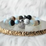 Гривни от естествени камъни - Swan Lake