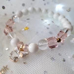 Коледна гривна от естествени камъни - Frozen Gift ????