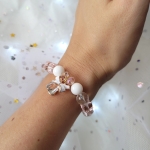 Коледна гривна от естествени камъни - Frozen Gift ????