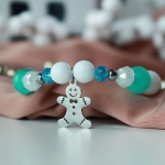 Коледна гривна от естествени камъни - Iceman ⛄️