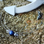 Колие на корда Сваровски Ocean Blue