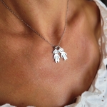 Колие с име от медицинска стомана