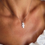 Колие с име от медицинска стомана