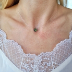 Колие сваровски с корда - Green Princess