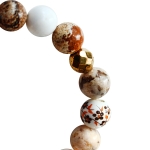 Macchiato Vibes - Гривна от естествени кмъни