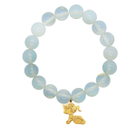 Nia - Гривна от естествени камъни - Лунен камък