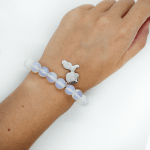 Nia - Гривна от естествени камъни - Лунен камък