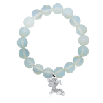 Nia - Гривна от естествени камъни - Лунен камък