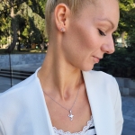 Обеци от медицинска стомана Diamond