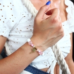 Pink Beach - Гривна от естествени камъни