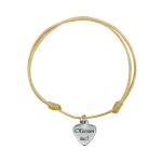 Подарък за приятелка или приятел - Гривна с надпис "Обичам те!"