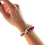 Rose Garden - Комплект гривни от естествени камъни