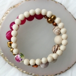 Rose Garden - Комплект гривни от естествени камъни