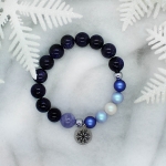 Silent Night - Гривна от естествени камъни