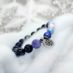 Silent Night - Гривна от естествени камъни