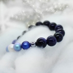 Silent Night - Гривна от естествени камъни