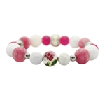 Strawberry Shake - Гривна от полускъпоценни камъни