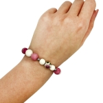 Strawberry Shake - Гривна от полускъпоценни камъни