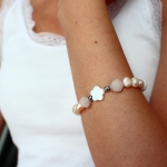 Sugar and Pearls - Гривна от естествени камъни