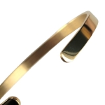 Твърда гривна - златиста гривна Вечност