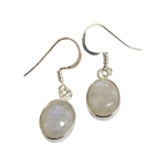 Обици Лунен Камък със Сребро 925