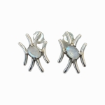 Обици Лунен Камък със Сребро 925