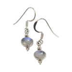 Обици Лунен Камък със Сребро 925