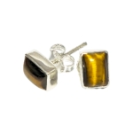 Обици Тигрово Око със Сребро 925