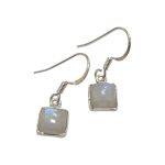 Обици Лунен Камък със Сребро 925