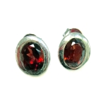 Обици Гранат със Сребро 925